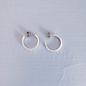 Silver Plated Hoops - mid 00s